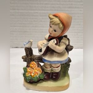 Napcoware Vintage Porcelain Girl Singing Figurine Japan